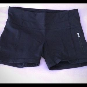 Lululemon nylon/spandex shorts, great for running!